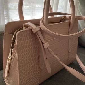 Radley London Liverpool Street Crocodile Design - Medium Pink Handbag